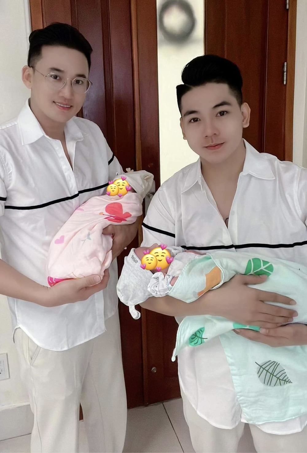 Hà Trí Quang - Thanh Đoàn chính thức lên chức bố chào đón 2 nhóc tì ra đời, tiết lộ nhiều điều về cặp song sinh  - Ảnh 3